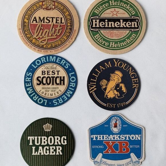 Vintage European Bar Coasters Set of 25 - Picture 6 of 6